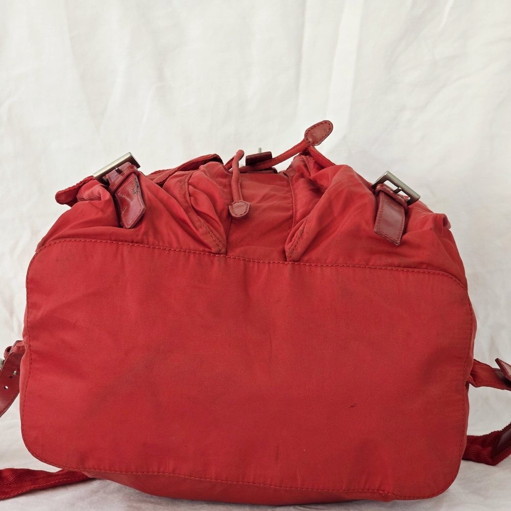Prada Red Nylon Backpack - Picture 7 of 10